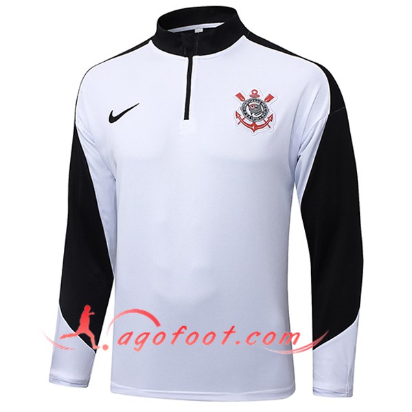 Sweatshirt Training Corinthians Blanc/Noir 2025/2026 -02