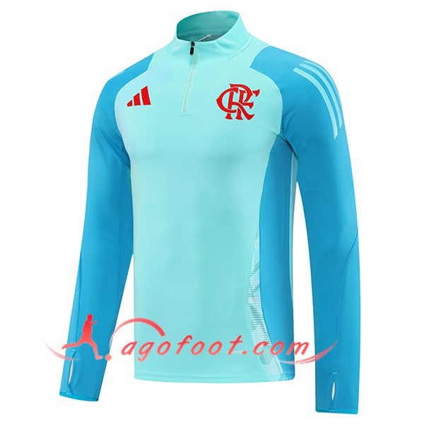 Sweatshirt Training Flamenco Vert/Bleu 2025/2026