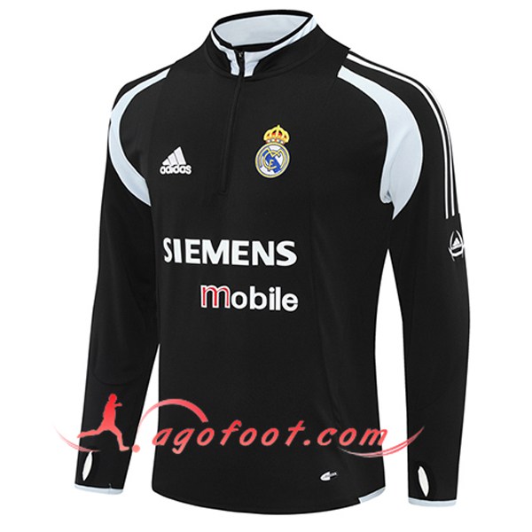 Sweatshirt Training Real Madrid Noir/Gris 2025/2026 -02