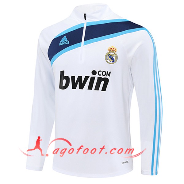 Sweatshirt Training Real Madrid Blanc/Bleu 2025/2026