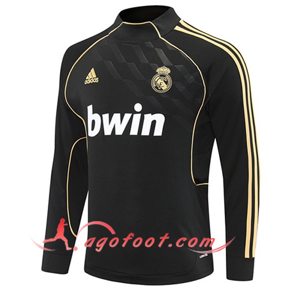 Sweatshirt Training Real Madrid Noir/Jaune 2025/2026