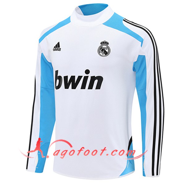 Sweatshirt Training Real Madrid Blanc/Bleu/Noir 2025/2026 -02