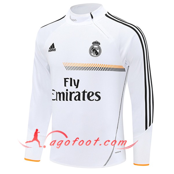 Sweatshirt Training Real Madrid Blanc/Noir/Orange 2025/2026