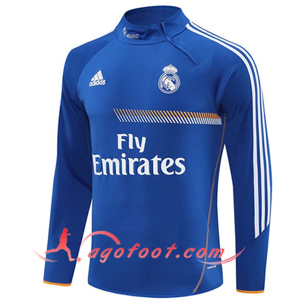 Sweatshirt Training Real Madrid Bleu/Blanc/Orange 2025/2026