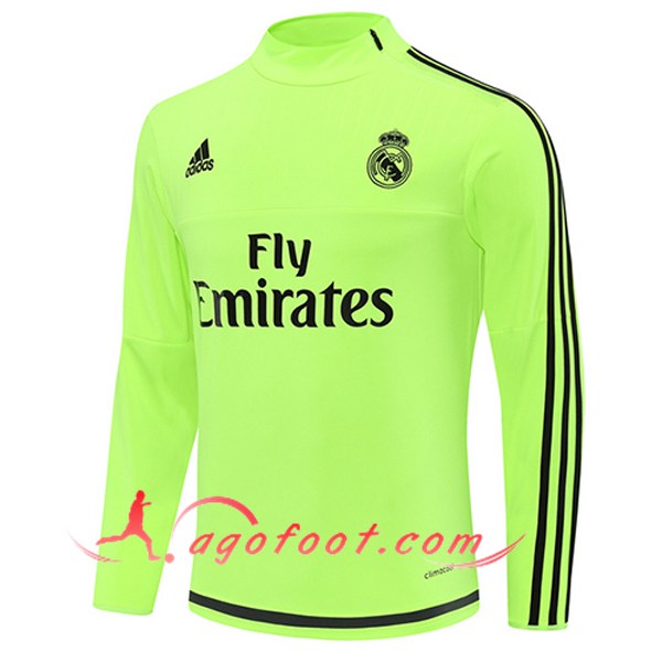 Sweatshirt Training Real Madrid Vert/Noir 2025/2026