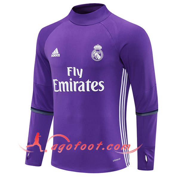 Sweatshirt Training Real Madrid Pourpre/Blanc 2025/2026 -02