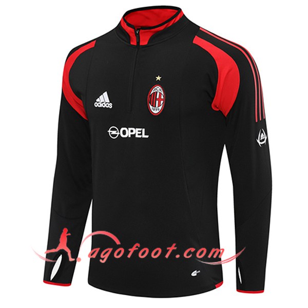 Sweatshirt Training Milan AC Noir/Rouge 2025/2026