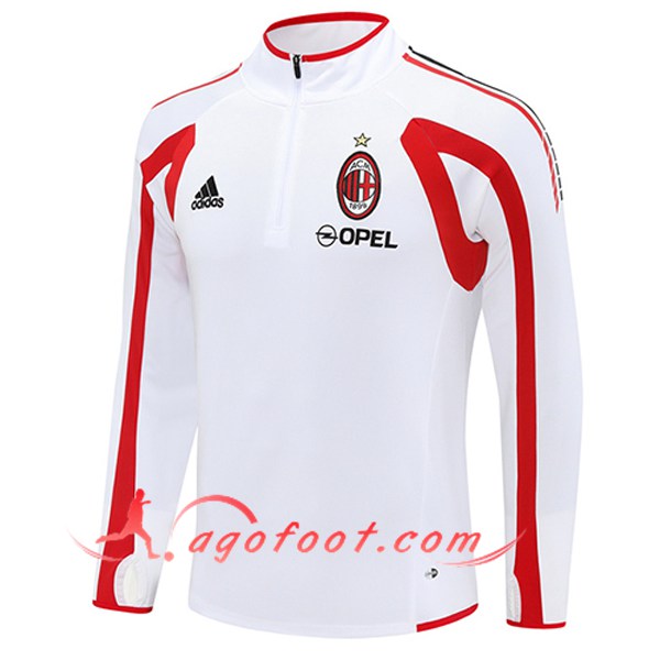 Sweatshirt Training Milan AC Blanc/Rouge 2025/2026 -02