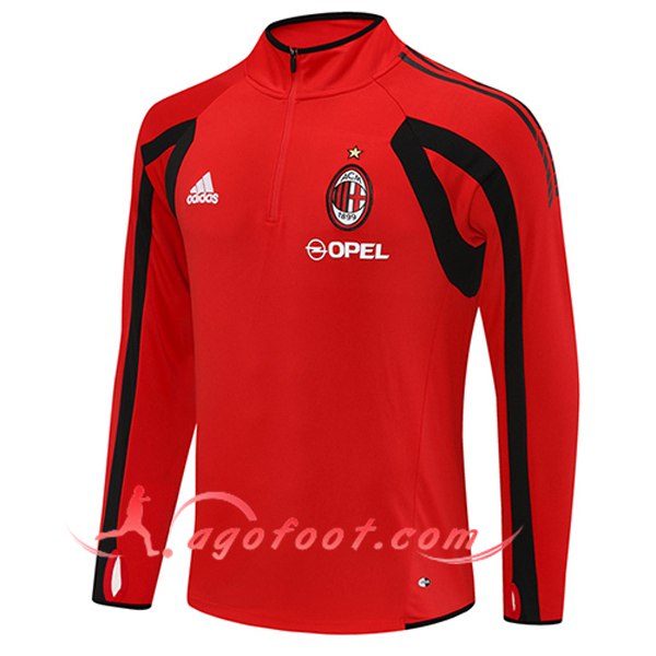 Sweatshirt Training Milan AC Rouge/Noir 2025/2026 -02