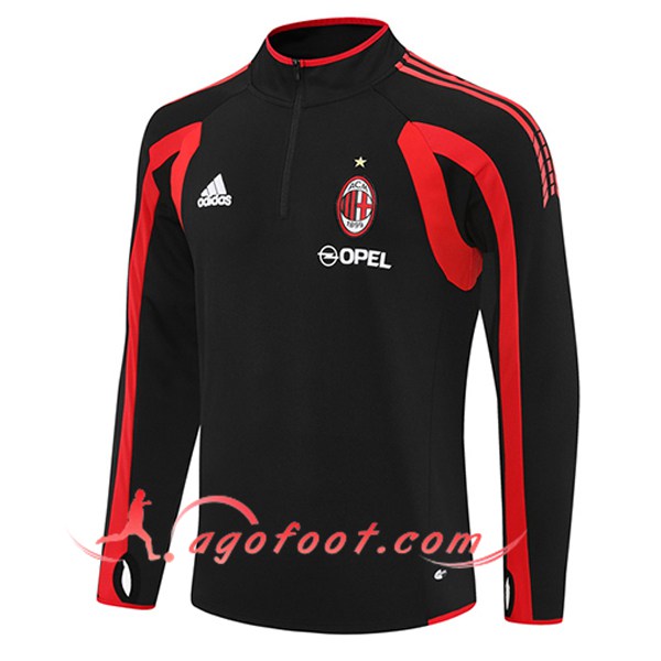 Sweatshirt Training Milan AC Noir/Rouge 2025/2026 -02