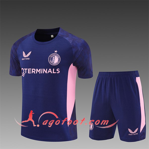 Ensemble Training T-Shirts Feyenoord Enfant Pourpre/Rose 2025/2026