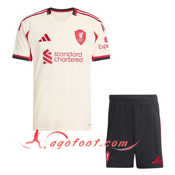 Nouveau Maillot de Foot FC Liverpool Enfant Exterieur 2025/2026