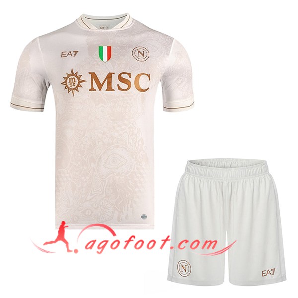Nouveau Maillot de Foot SSC Naples Enfant Exterieur 2025/2026