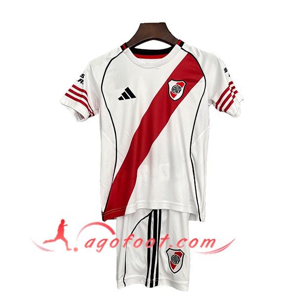 Nouveau Maillot de Foot River Plate Enfant Domicile 2025/2026