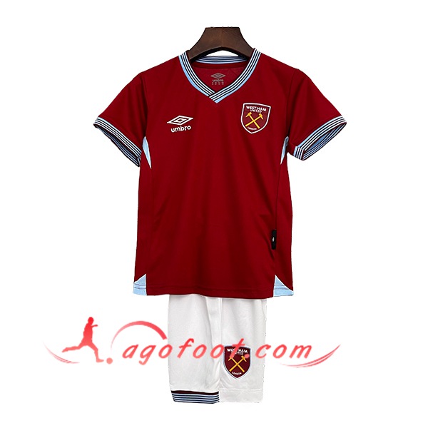 Nouveau Maillot de Foot West Ham Enfant Domicile 2025/2026