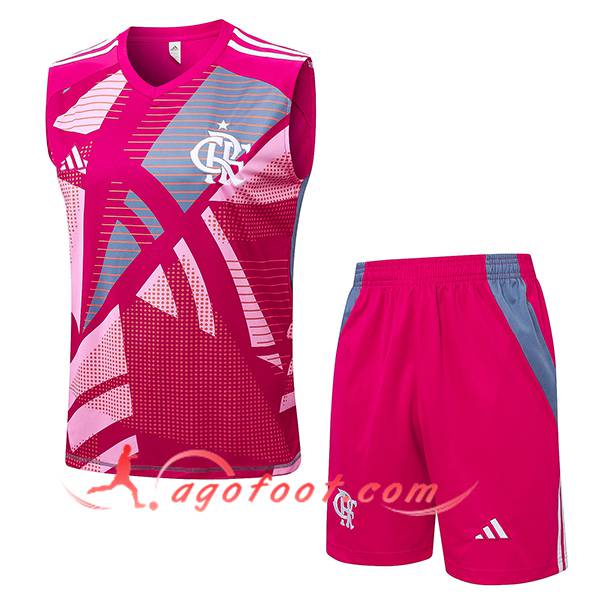 Ensemble Training Debardeurs Flamengo Rose/Gris 2025/2026