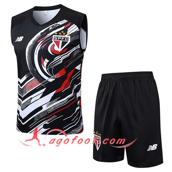 Ensemble Training Debardeurs Sao Paulo FC Noir/Blanc/Rouge 2025/2026