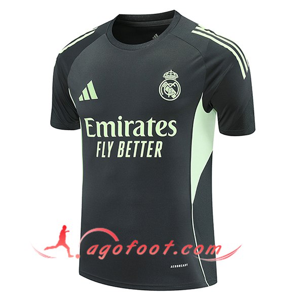 Training T-Shirts Real Madrid Noir/Vert 2025/2026 -03