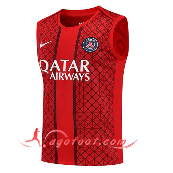 Training Debardeurs PSG Rouge 2025/2026