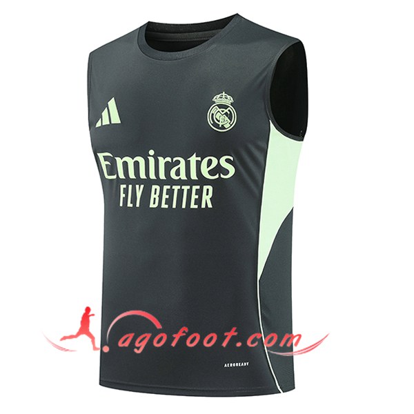 Training Debardeurs Real Madrid Noir/Vert 2025/2026 -02