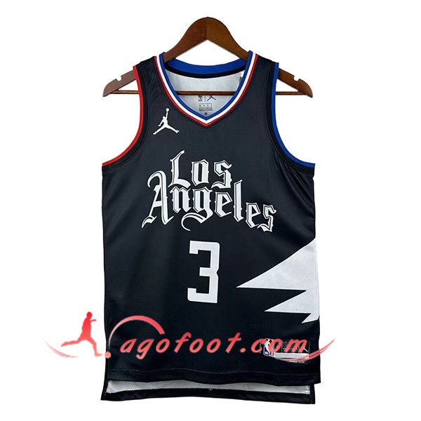 Maillot Los Angeles Clippers (PAUL #3) 2025/26 Noir/Blanc
