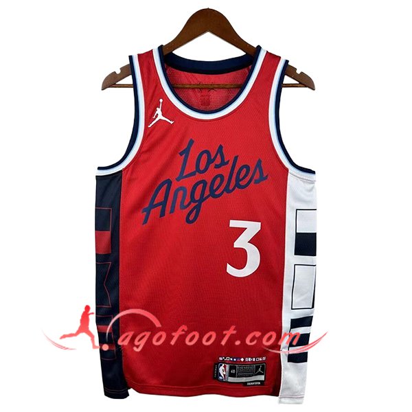 Maillot Los Angeles Clippers (PAUL #3) 2025/26 Rouge/Blanc/Noir