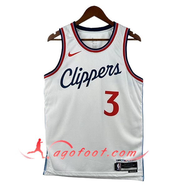 Maillot Los Angeles Clippers (PAUL #3) 2025/26 Blanc/Rouge