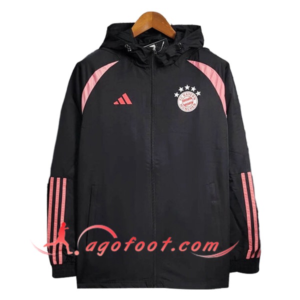 Coupe-Vent Bayern Munich Noir/Rose 2025/2026