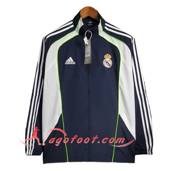 Coupe-Vent Real Madrid Bleu/Blanc/Vert 2025/2026