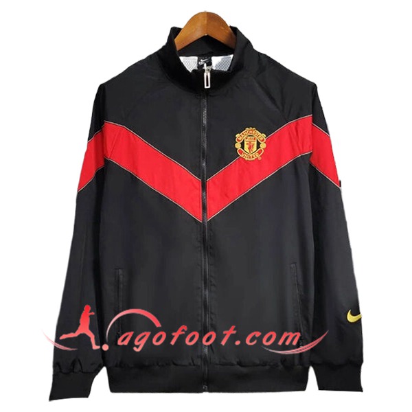 Coupe-Vent Manchester United Noir/Rouge 2025/2026
