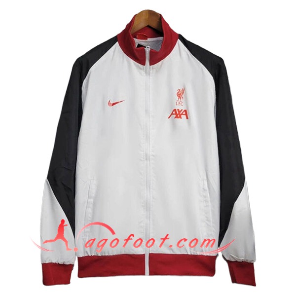Coupe-Vent FC Liverpool Blanc/Noir/Rouge 2025/2026