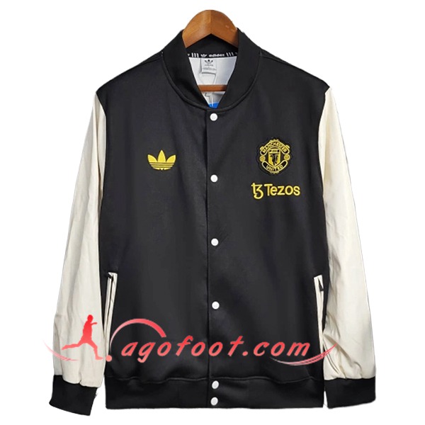 Coupe-Vent Manchester United Noir/Blanc 2025/2026