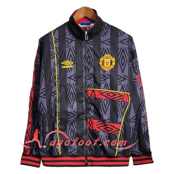Coupe-Vent Manchester United Noir/Pourpre/Rouge 2025/2026