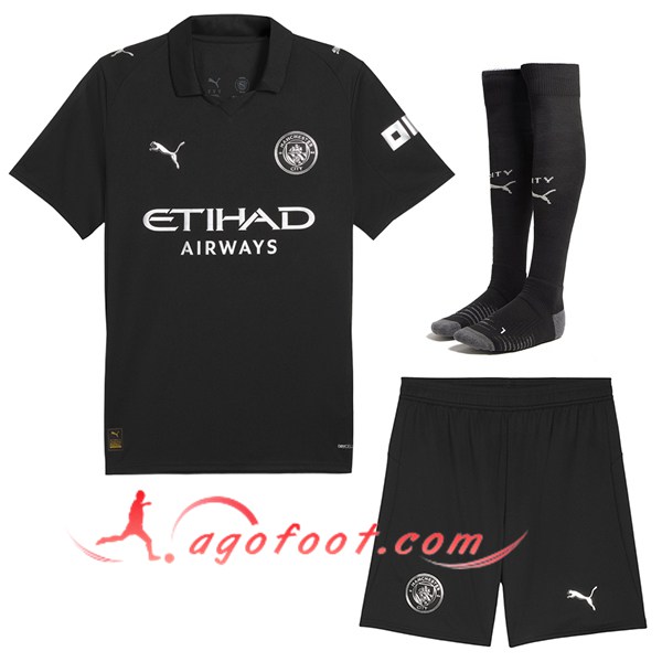 Ensemble Maillot Manchester City Exterieur (Short + Chaussettes) 2025/2026