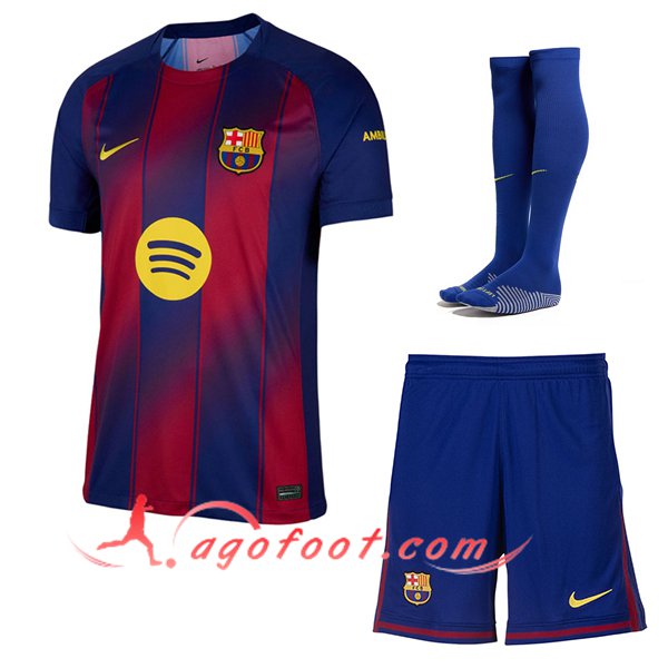 Ensemble Maillot FC Barcelone Domicile (Short + Chaussettes) 2025/2026