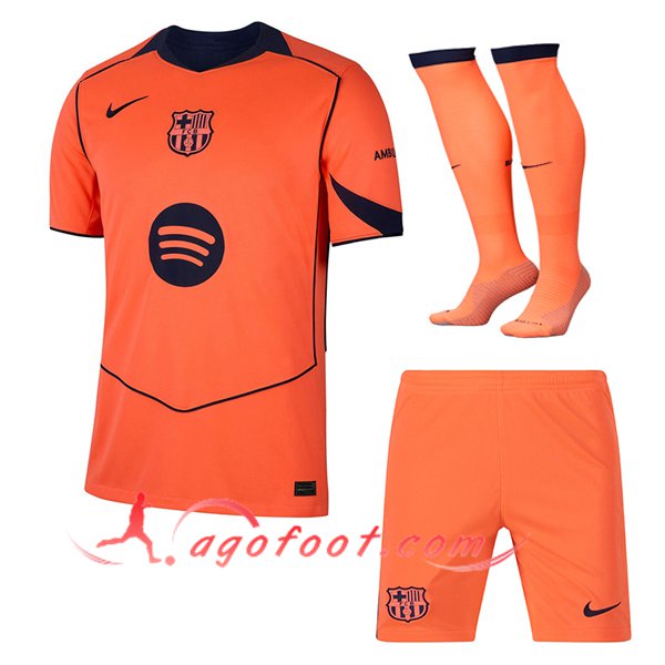 Ensemble Maillot FC Barcelone Third (Short + Chaussettes) 2025/2026