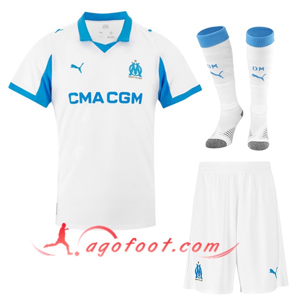 Ensemble Maillot Marseille OM Domicile (Short + Chaussettes) 2025/2026