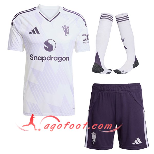 Ensemble Maillot Manchester United Exterieur (Short + Chaussettes) 2025/2026