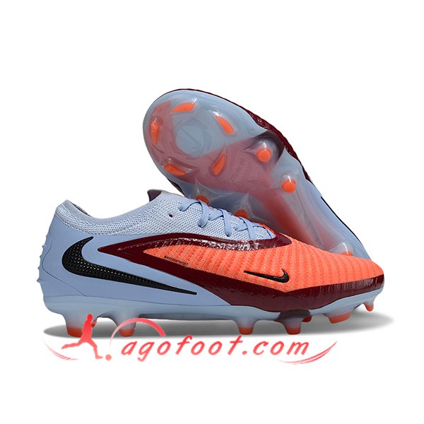 Nike Chaussures de Foot Phantom GX III Elite FG Pourpre/Orange/Rouge -02