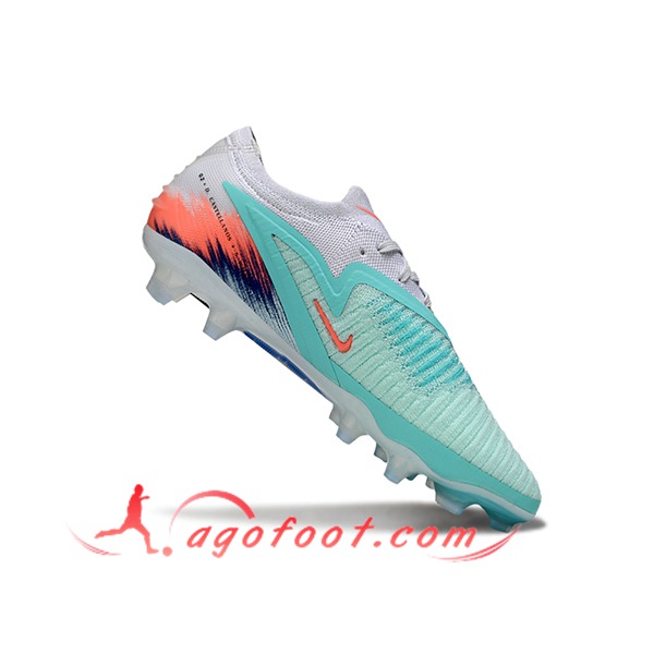 Nike Chaussures de Foot Phantom GX III Elite FG Gris/Vert -02