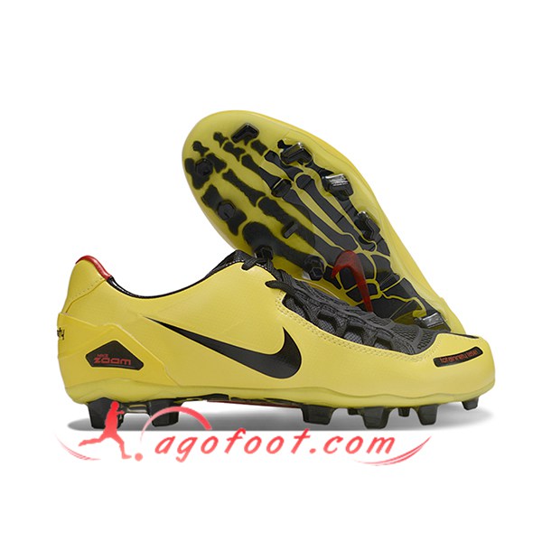 Nike Chaussures de Foot TOTAL 90 LASER FG Jaune/Noir