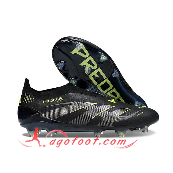 Adidas Chaussures de Foot 25 Predator Elite LL FG Noir/Vert
