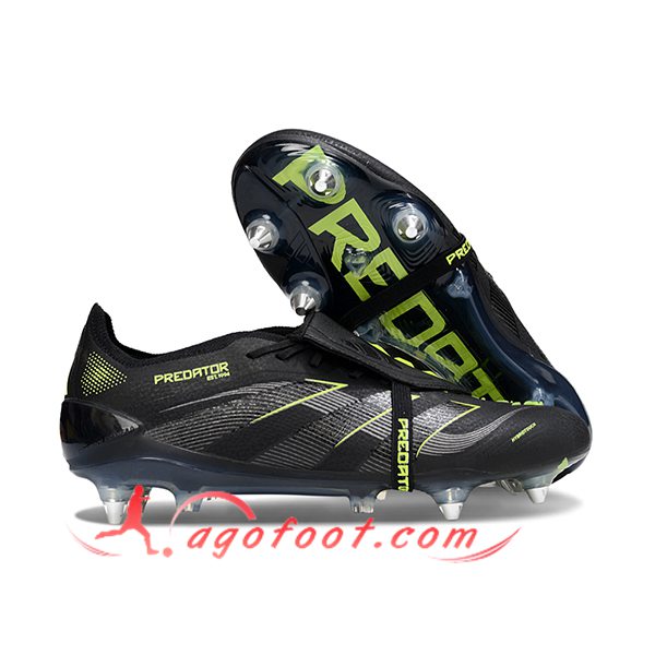 Adidas Chaussures de Foot 25 Predator Elite SG Noir/Vert -02