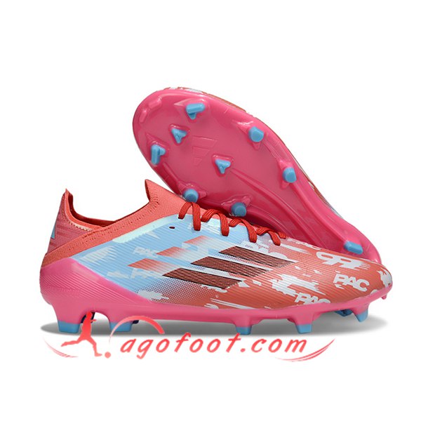 Adidas Chaussures de Foot F50 Elite FG Rouge/Bleu/Rose