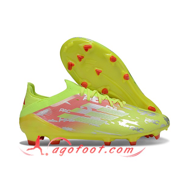 Adidas Chaussures de Foot F50 Elite FG Jaune/Orange