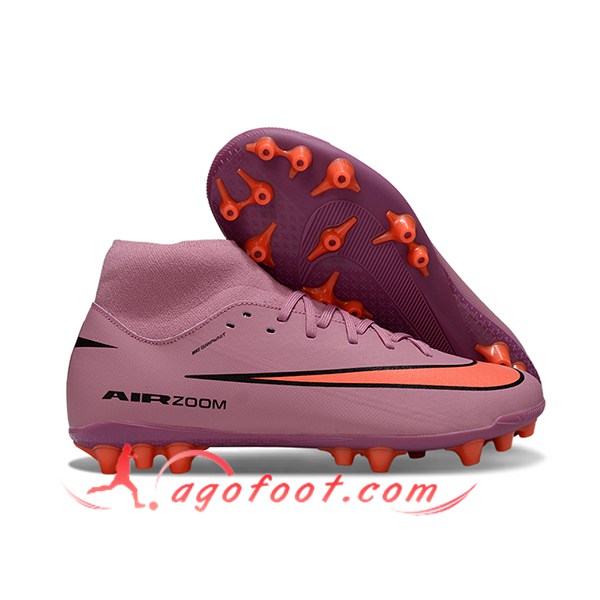 Nike Chaussures de Foot Mercurial Superfly 10 Academy Pourpre/Orange