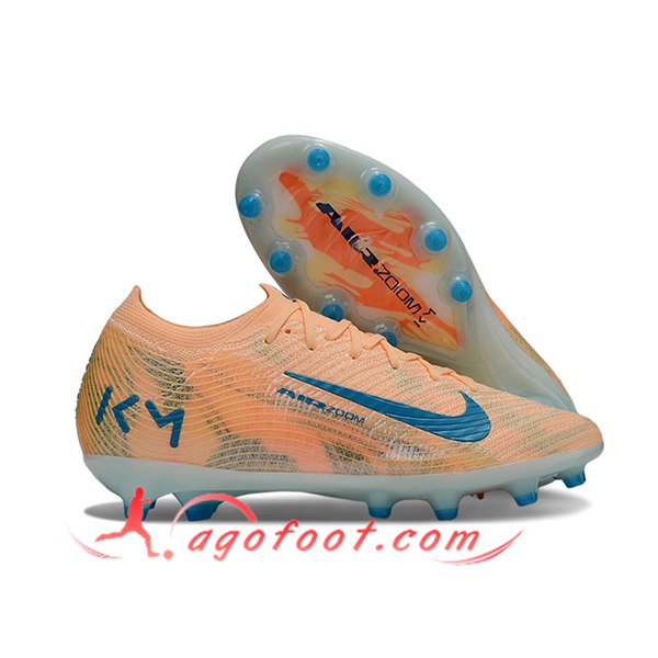 Nike Chaussures de Foot AIR Zoom Mercurial Vapor 16 Elite XXV AG Orange/Bleu