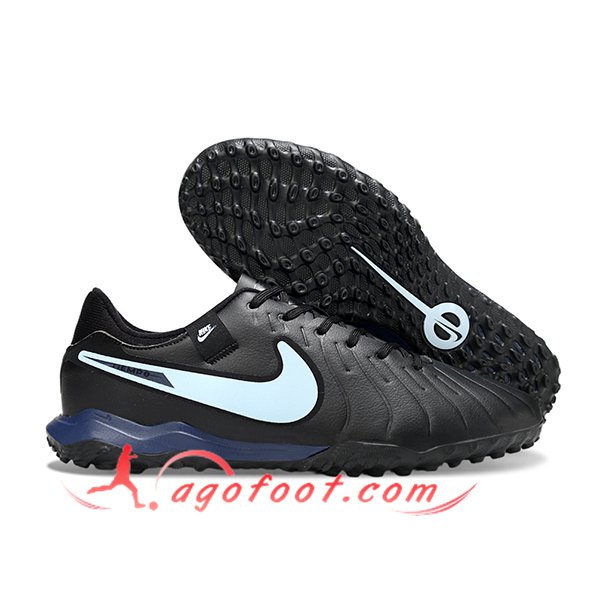 Nike Chaussures de Foot Tiempo Legend X Academy TF Noir/Bleu