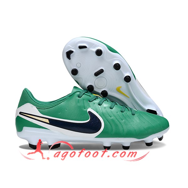 Nike Chaussures de Foot Legend X Academy FG Vert/Bleu