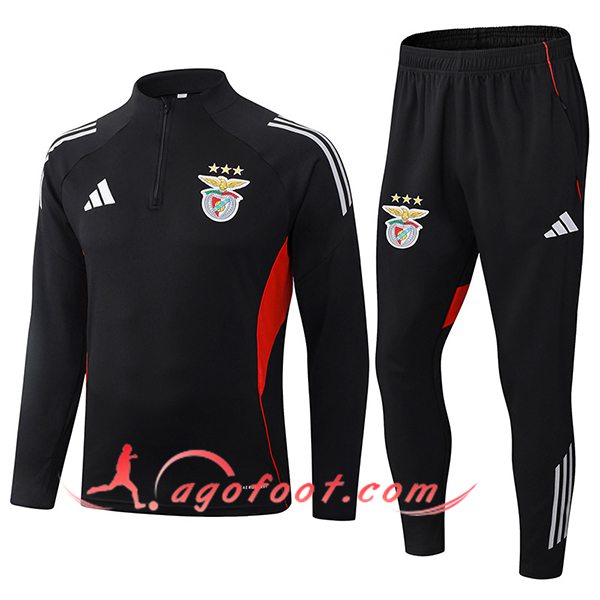 Ensemble Survetement de Foot Benfica Noir/Rouge/Blanc 2025/2026